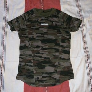 Alphalete Velocity Tee - Olive Canvas Camo - L